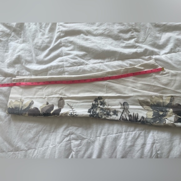 Donna Degnan White Floral Print Jacket & Pants Set Women’s Size 4 Cotton Blend - Picture 12 of 14